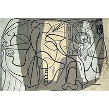 The painter and his model-Picasso 1926 Poster Canvas Movie Film Print A0 A1 A2 A