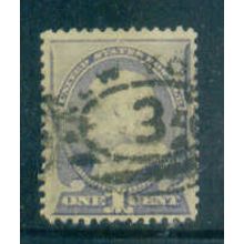 Used 212 1c Benjamin Franklin Just Clears M01543