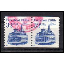 Used 2466 32c Ferryboat Very Fine CNP Left 4 PA1170