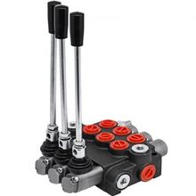 3 Spool Hydraulic Control Valve 11GPM Hydraulic Directional Control Valve Do...