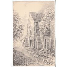 The Monastery Rye East Sussex Sketch Postcard