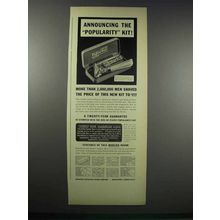 1938 Schick Injector Razor Ad - The Popularity Kit