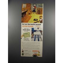 1951 Kentile Flooring Ad - Don't Miss These Floors