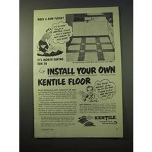 1951 Kentile Floor Ad - Install Your Own