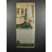 1953 Armstrong's M-67 Monowall Hardboard Panel Ad