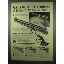 1954 Hi-Standard Flite-King and Supermatic Pistol Ad