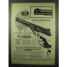 1954 Hi-Standard Supermatic Pistol Ad - Stabilizer