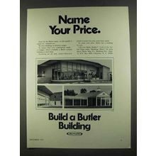 1972 Butler Metal Buildings Ad - Name Your Price