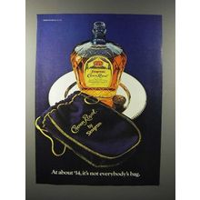 1978 Seagram's Crown Royal Whisky Ad - Not Everybody's
