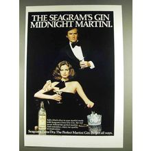 1978 Seagram's Extra Dry Gin Ad - Midnight Martini