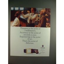 1989 Concord Dilirium Watch Ad - Thinness!