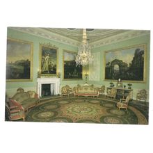 THE MUSIC ROOM, HAREWOOD HOUSE, YORKSHIRE unused vintage postcard =