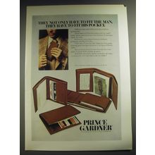 1974 Prince Gardner Billfold Advertisement - They not only have to fit the man
