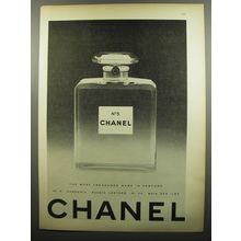 1951 Chanel No. 5 Perfume Ad - The most treasured name in perfume