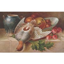 Bird Slaughtered Blood Sports Antique Postcard