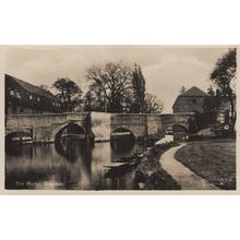 Brandon Bridge Suffolk Boat Canoe Rippling Water RPC Postcard