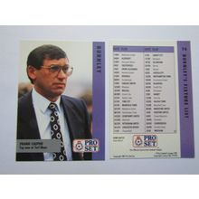 74. Burnley - Frank Casper - Pro Set 1990/91 Football Fixture List Card (ef1)