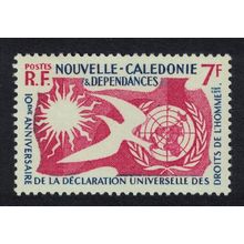 New Caledonia Tenth Anniversary of Declaration of Human Rights 1958 MNH SG#343