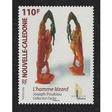 New Caledonia 'L'homme Lezard' Lizard Man Sculpture 2006 MNH SG#1393 MI#1409