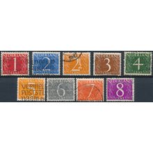 Van Krimpen: 9 Values - Netherlands 1946/57 - Used Hinged (A)