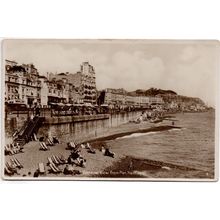 REAL PHOTOGRAPHIC POSTCARD GENERAL VIEW OF HASTINGS SUSSEX FROM PIER (4335)