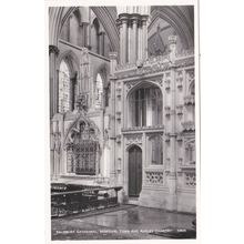 ED 256 SALISBURY CATHEDRAL -MOTIVAL TOMB AND AUDLEY CHANTRY. RP POSTCARD
