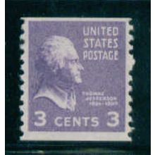 842 3c Thomas Jefferson Fine MNH C0540