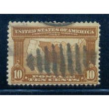 Used 327 10c Map of Louisiana Purchase Barely Clears C2746