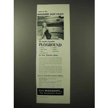 1950 Mississippi Tourism Ad - Favorite Playground