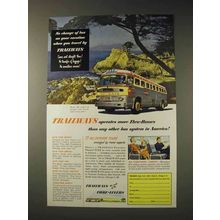 1952 Trailways Bus Ad - More Thru-Busses