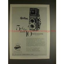 1961 Rollei Rolleiflex F Camera Ad - 5 of 10 Winners!!