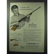1962 Browning .22 Automatic Rifle Ad - A Teacher