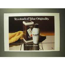 1979 Tabac Original After Shave Lotion Ad - Try a Touch of