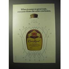 1986 Seagram's Crown Royal Whisky Ad - Great Taste