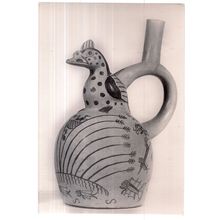 POTTERY STIRRUP SPOUTED VASE c. 600 AD unused vintage postcard BRITISH MUSEUM =