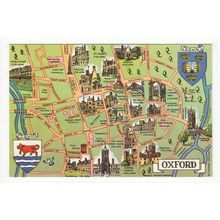 Oxford Map Postcard 10600