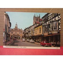 BROAD STREET and the BUTTER CROSS, LUDLOW, SHROPSHIRE. unused postcard Dennis /