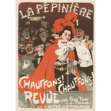 La Pepiniere Chauffons! Chauffons! Revue French Poster Art Postcard