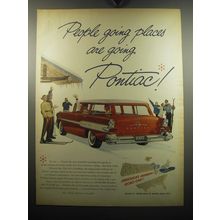 1957 Pontiac Car Ad - People going places are going Pontiac