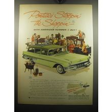 1957 Pontiac Car Ad - Pontiac's Stoppin' the Shoppin'