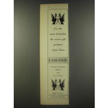 1956 Lancome Perfume Ad - For the most beautiful, the rarest gift
