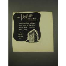 1956 The Pearson Hotel Advertisement - The Pearson Chicago