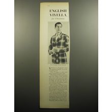 1957 Viyella Robe by State O'Maine Ad - English Viyella for Christmas
