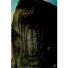 Prehistoric Grave Dolmen Megalithic Tomb Carnac French Postcard