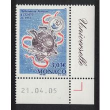 Monaco UPU Membership Corner Date €3.03 2005 MNH SG#2715 MI#2758