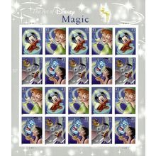The Art of Disney: Magic, Full Sheet of Twenty Stamps Scott 4192-95