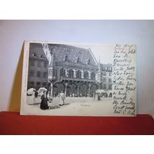 KAUFHAUS, FREIBURG, GERMANY used antique postcard 1903 pm =