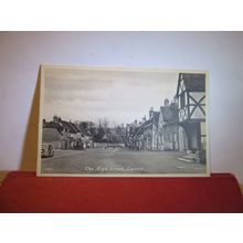 HIGH STREET, LACOCK, WILTSHIRE. unused postcard by F. Frith 1950s =