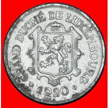 Ⰶ GERMANY (1919-1922): LUXEMBOURG ★ 25 CENTIMES 1920! LION★LOW START★NO RESERVE