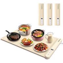 Food Warmer Silicone Electric Warming Tray - Rapid Heating, Precise 6-Level Temp